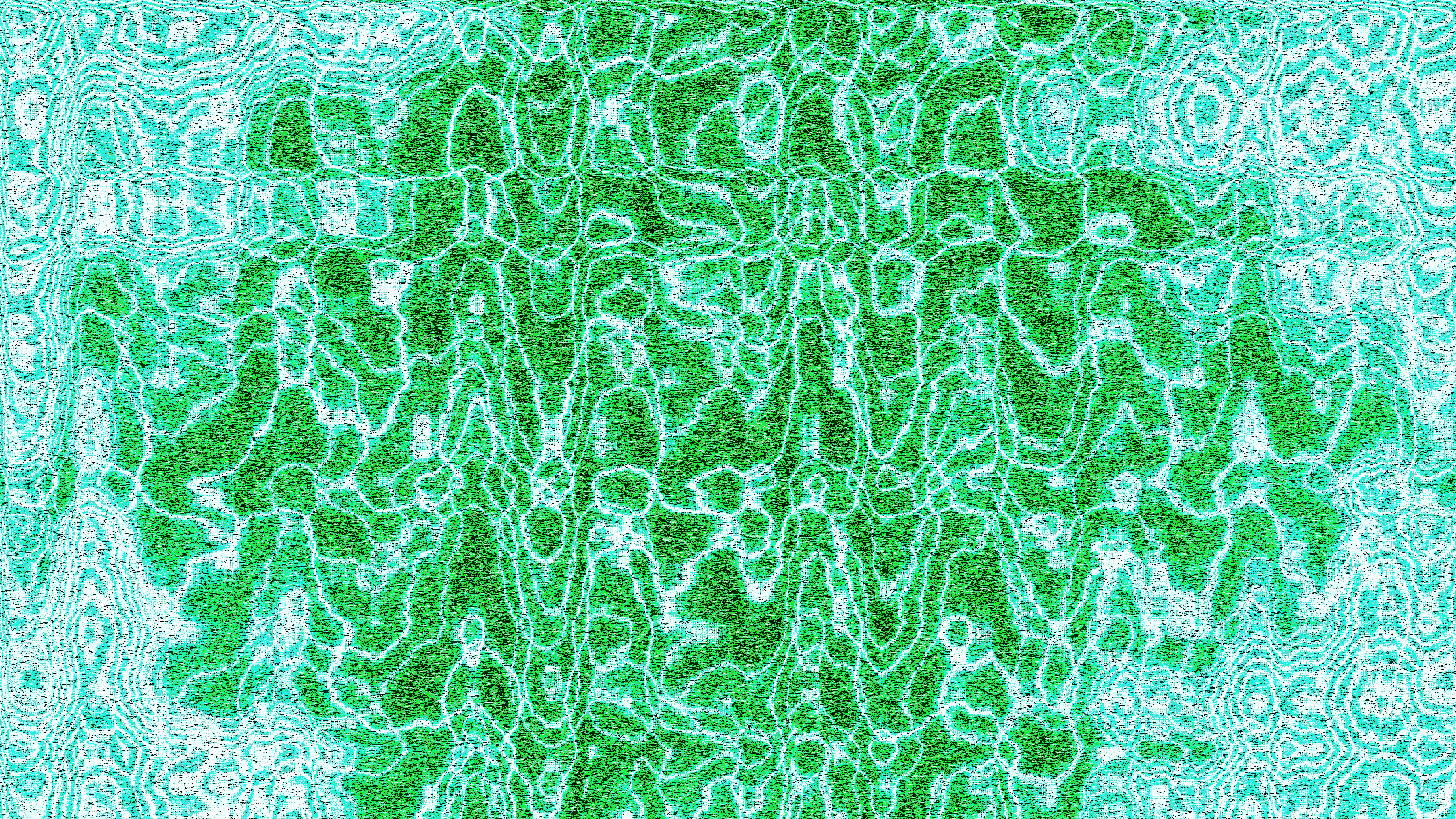 Abstraktes grün-weißes wellenartiges Muster