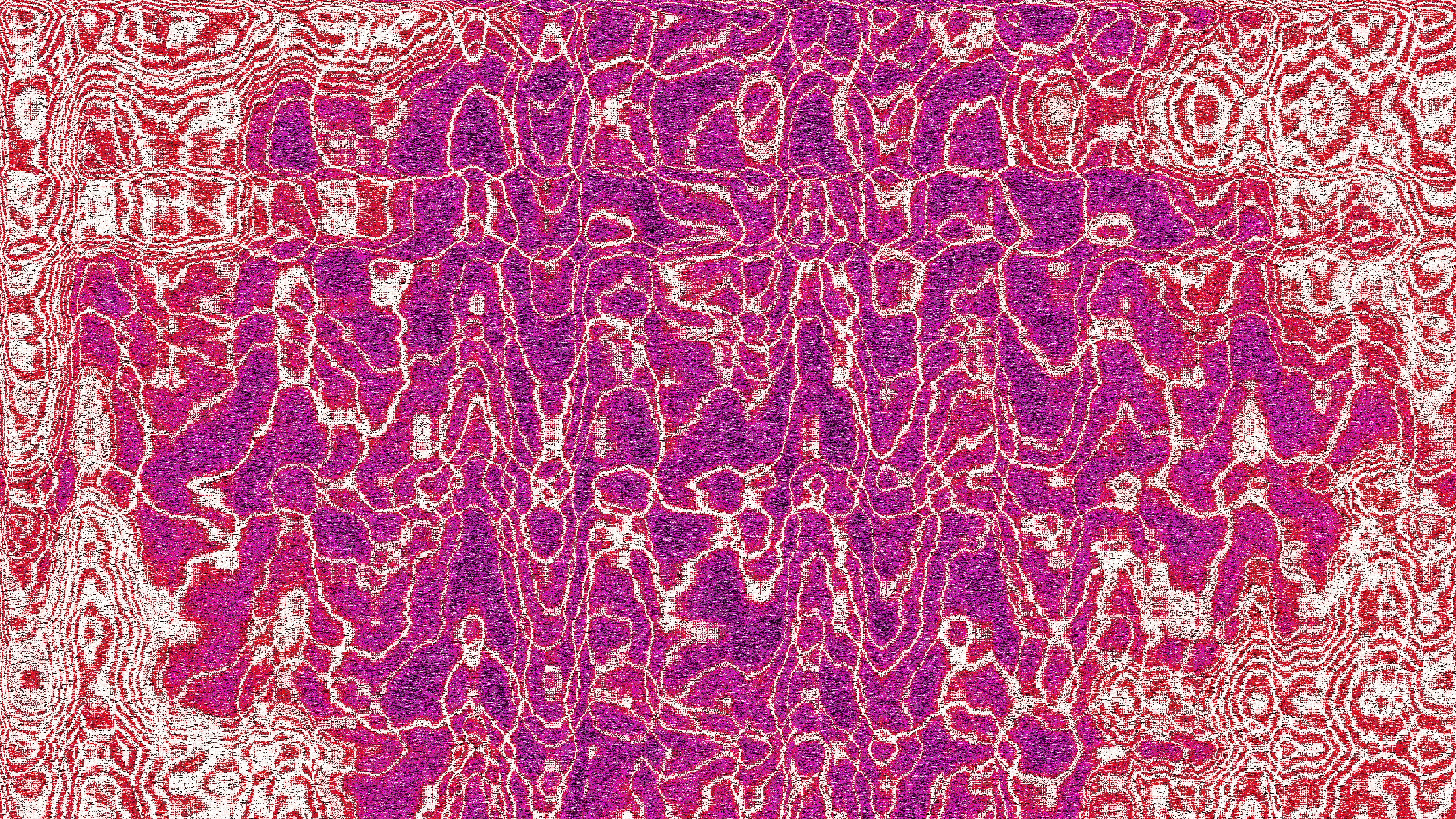 Welliges rosa und weißes abstraktes Muster