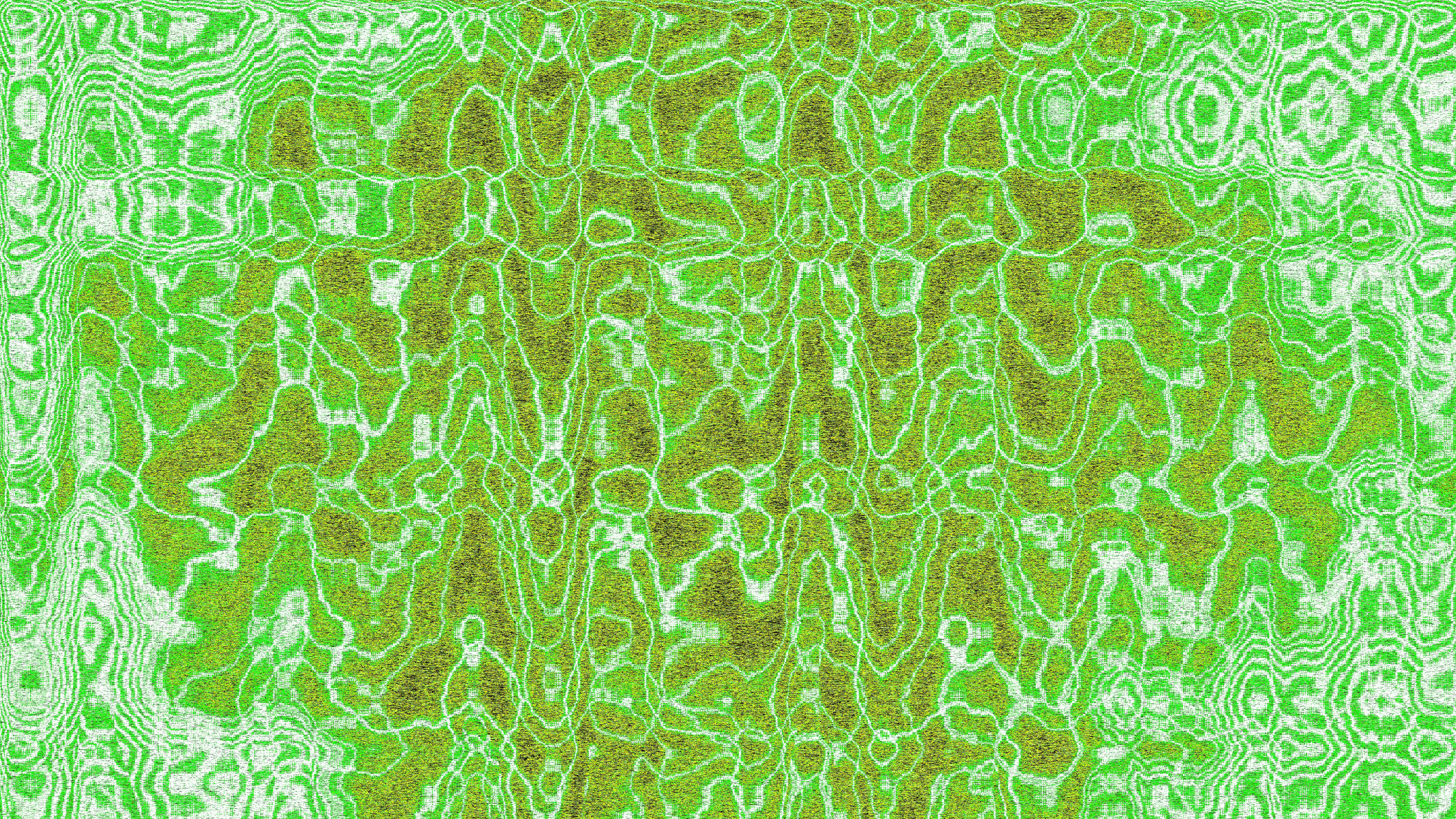 Abstraktes grün-gelbes wellenartiges Muster