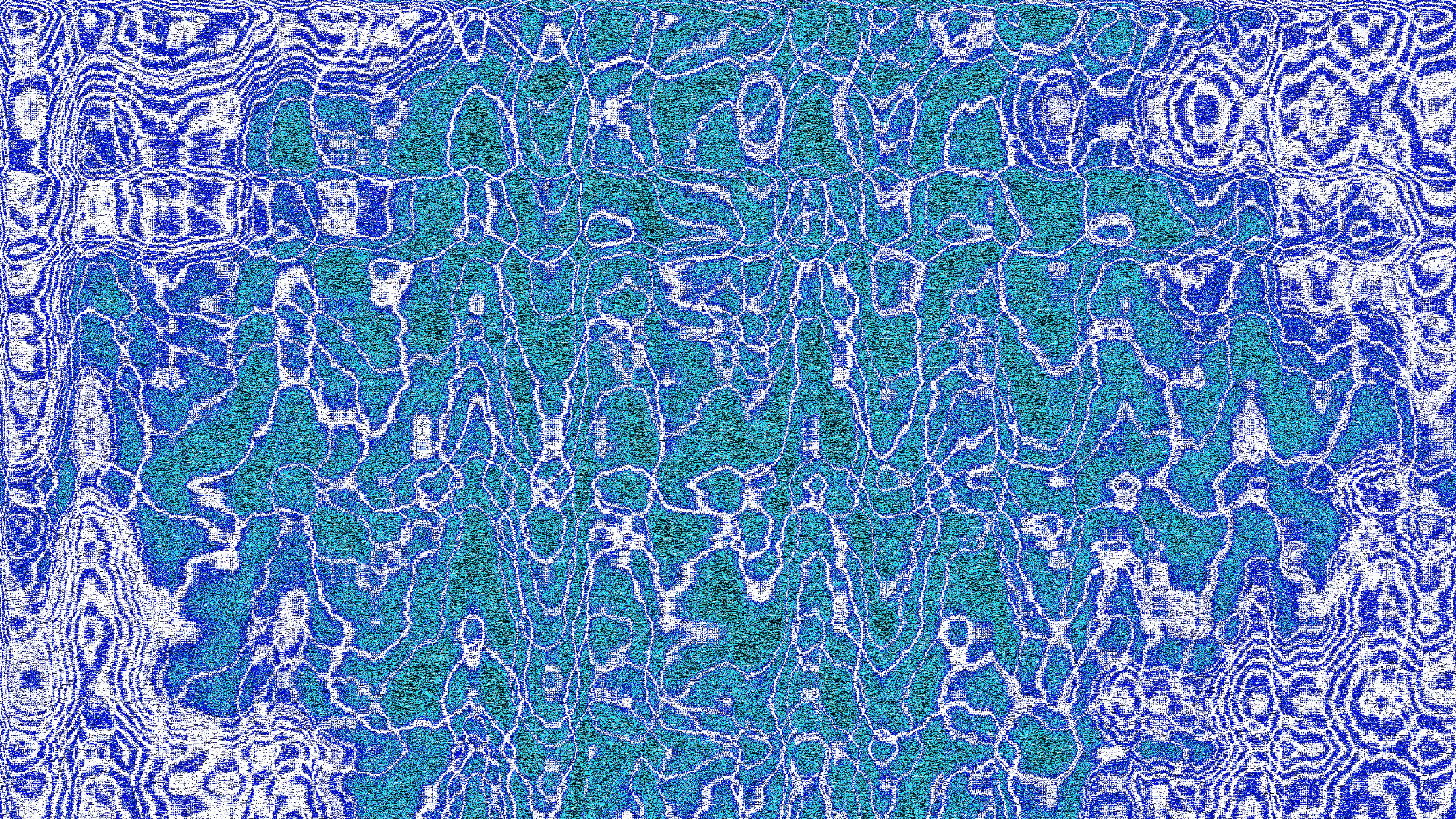 Abstraktes blaues und türkis-welliges Muster