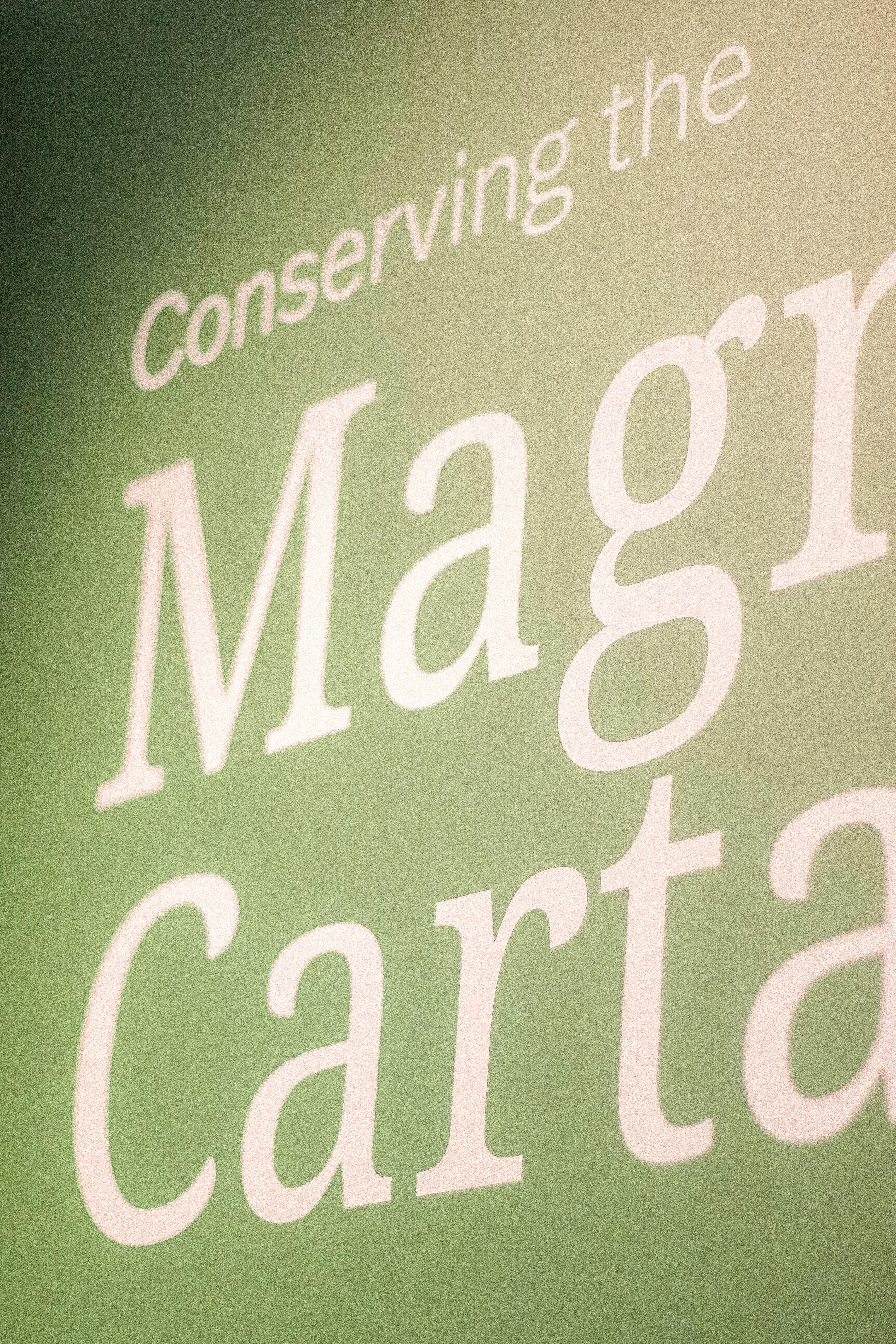 Conserving the magna carta text
