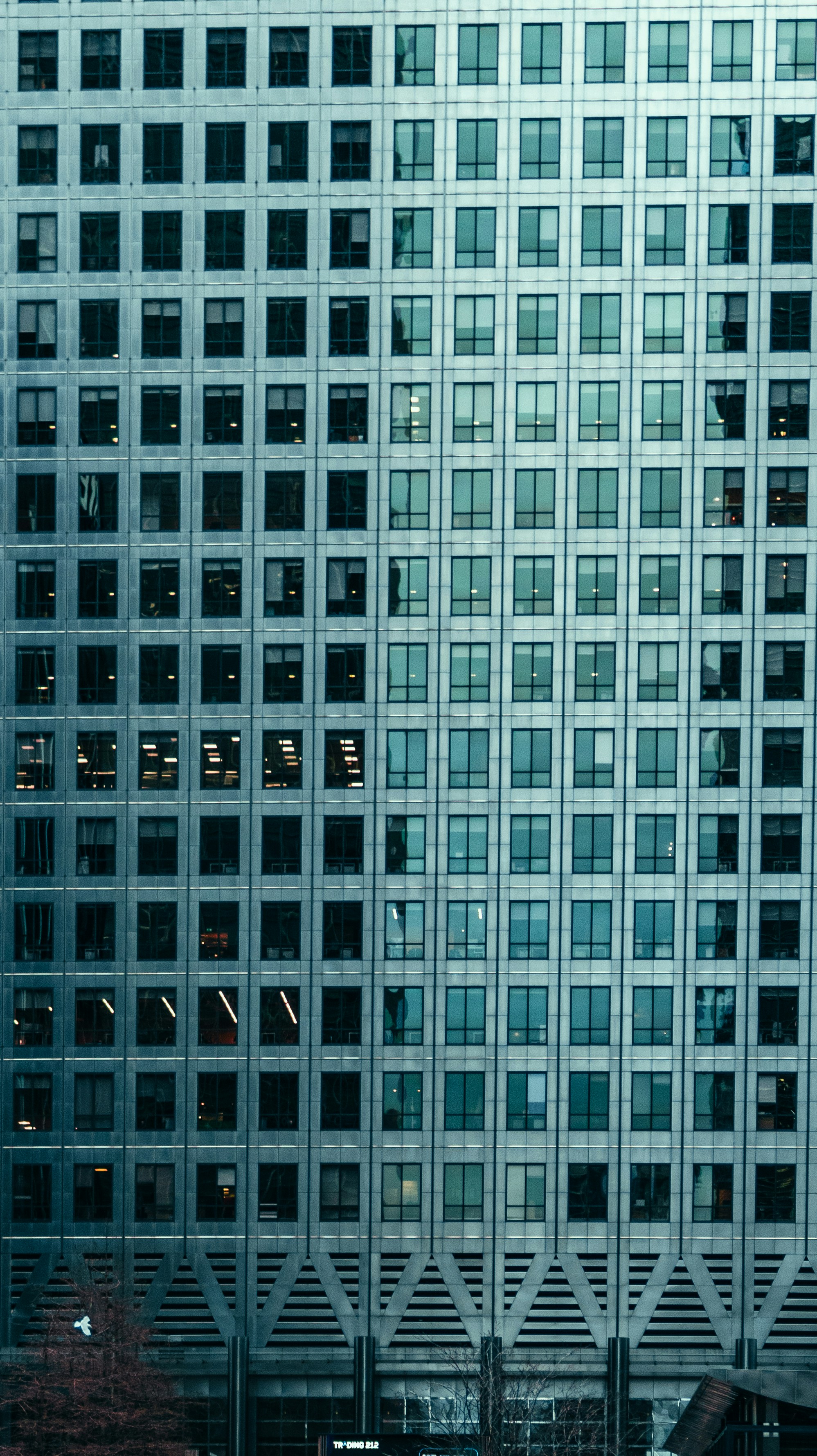 Modern office building with many windows