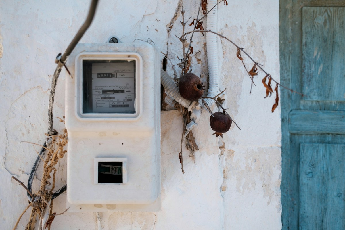 Medidor eléctrico en un inmueble