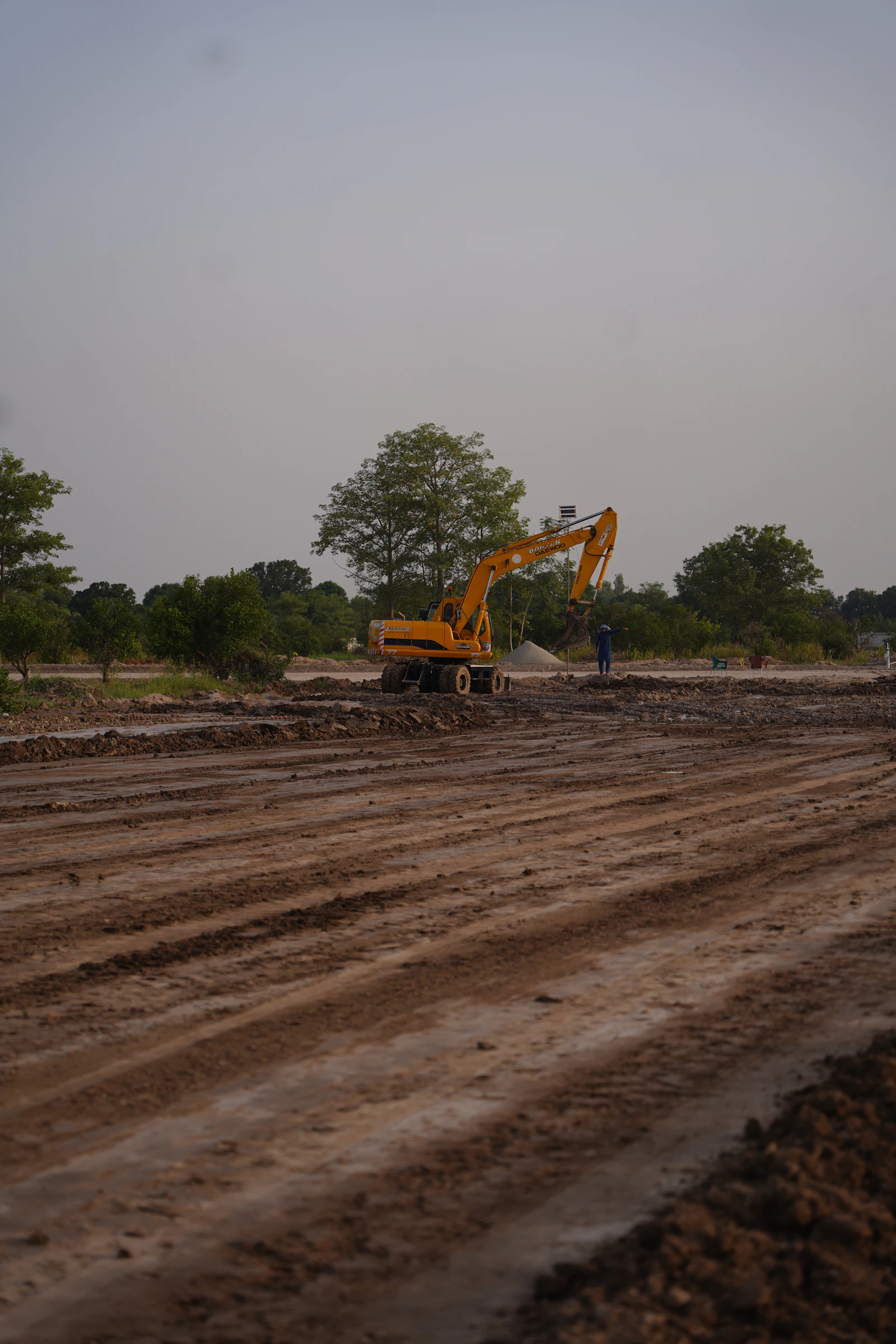 Excavation work on a Caledon property