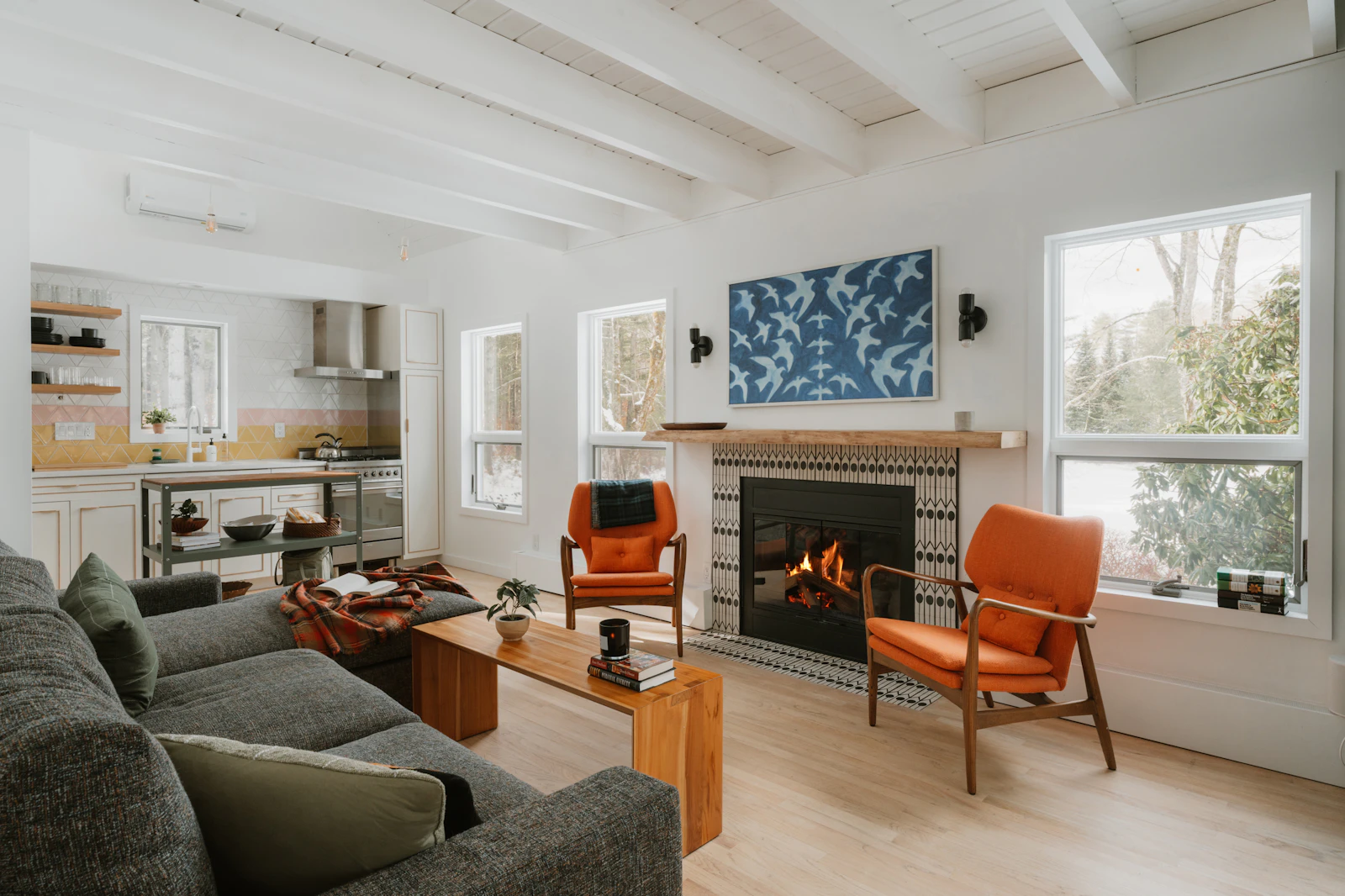 Staged living room