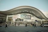 Las vegas convention center with ces branding