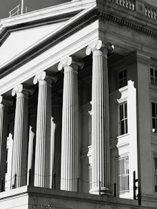 A grand neoclassical building with tall columns