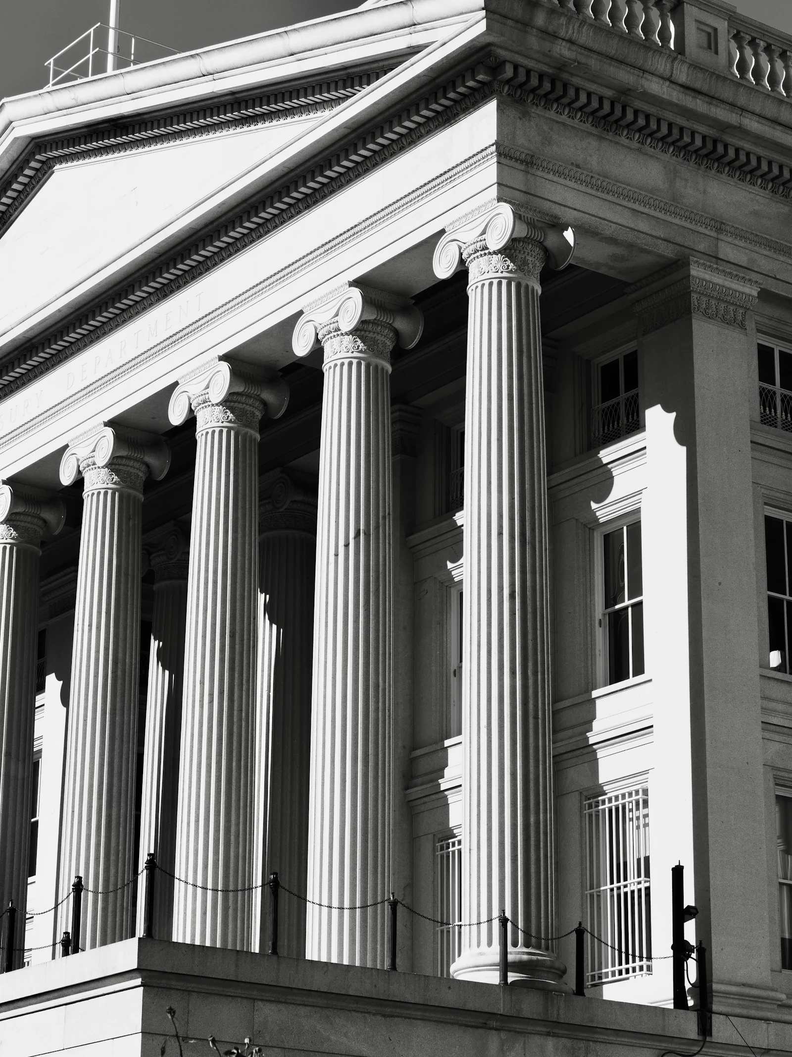 Grand neoclassical building with tall columns