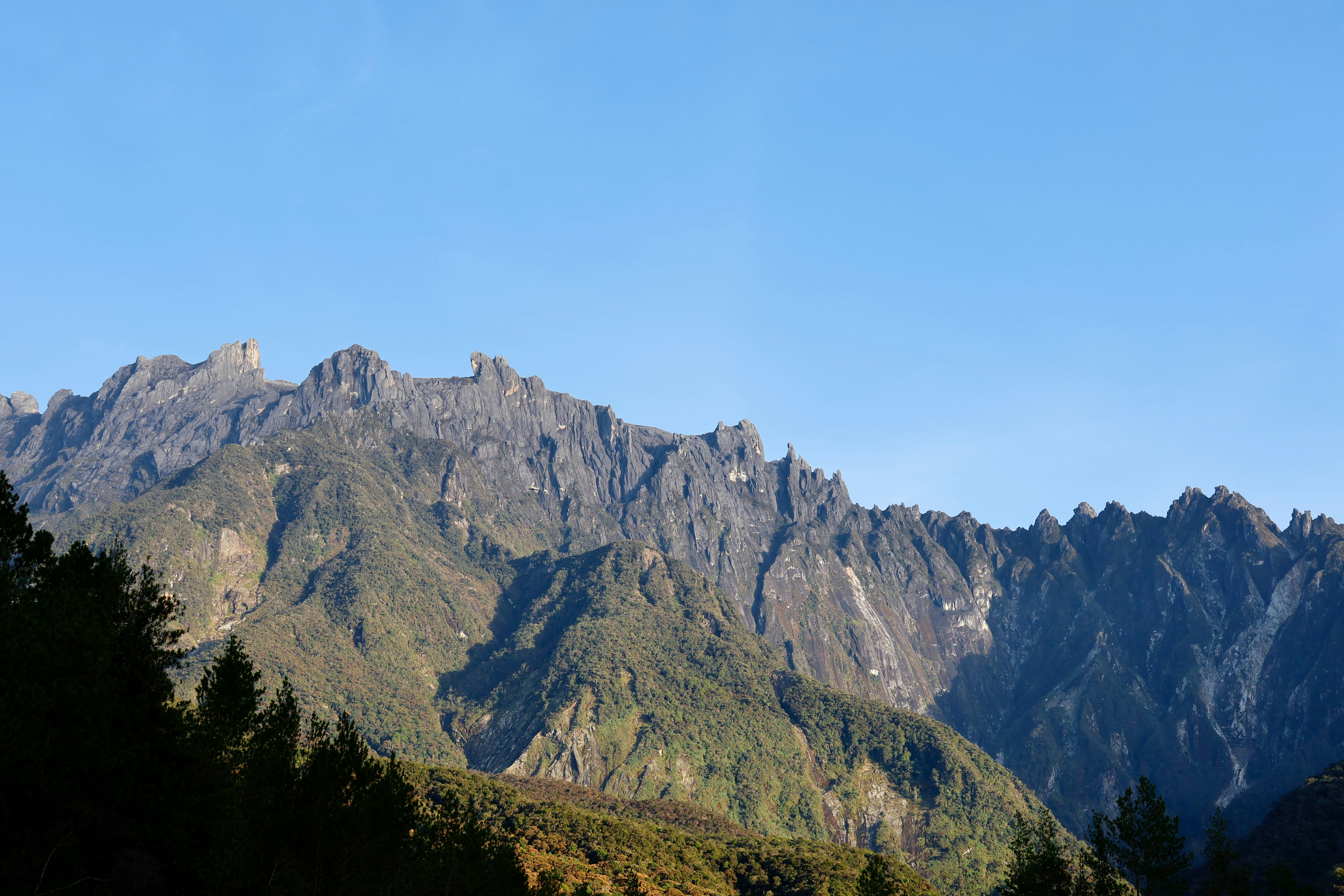 Kinabalu National Park, Malaysia - Mount Kinabalu in the morning.