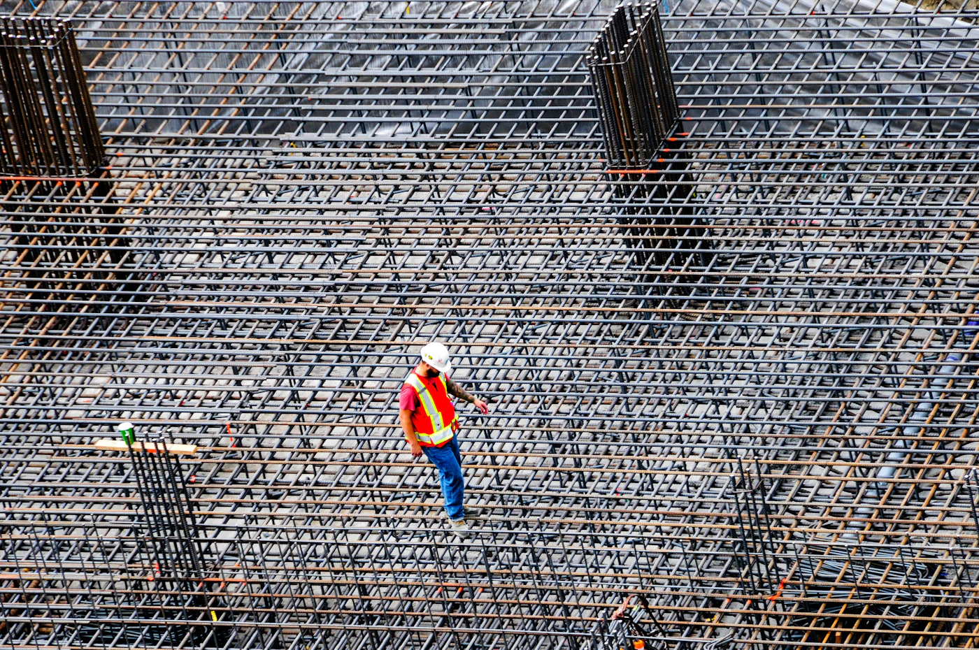 Steel reinforcement used for construction work in Hooghly