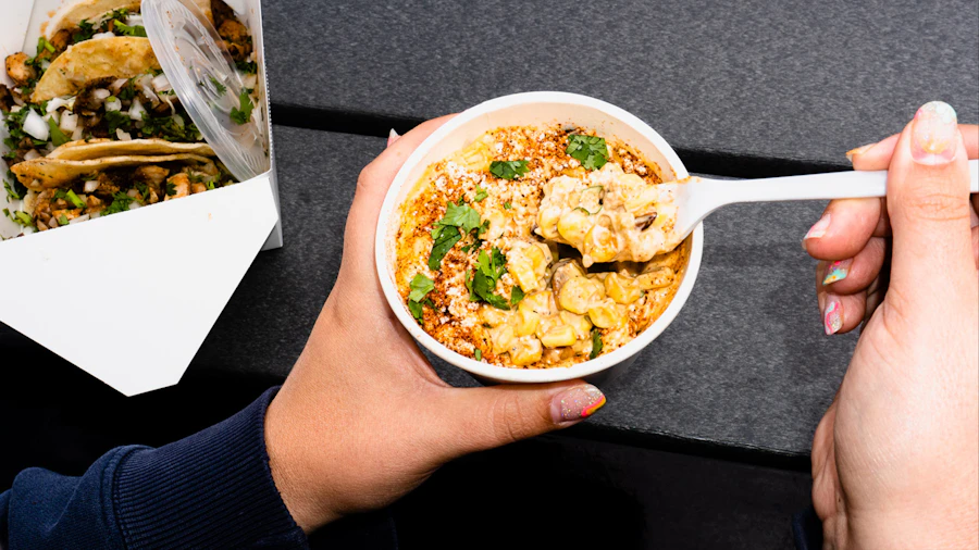 街頭攤販的烤玉米