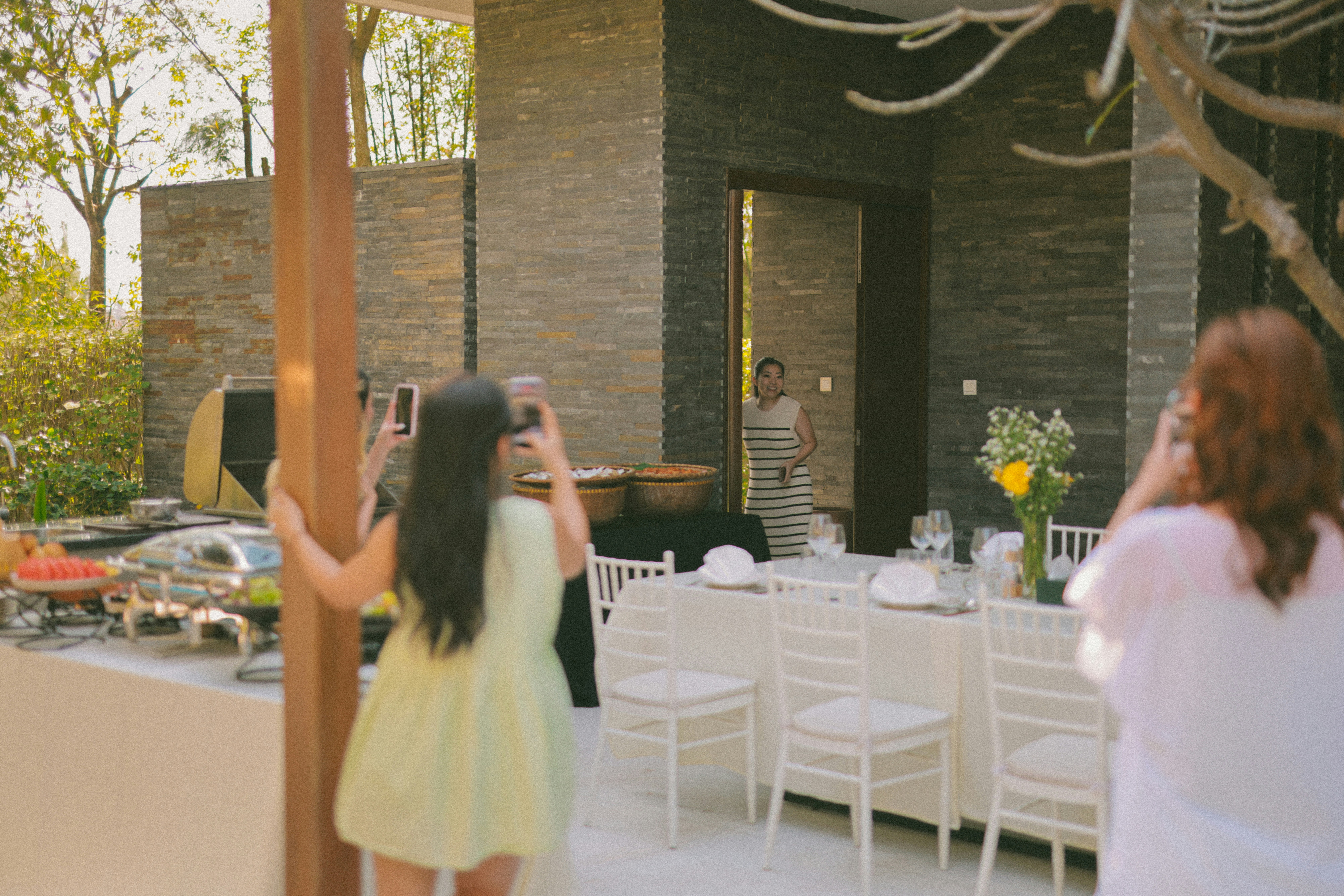 Women at restaurant table