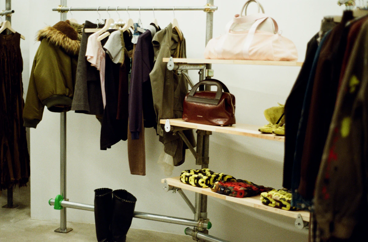 Boutique apparel and accessories display