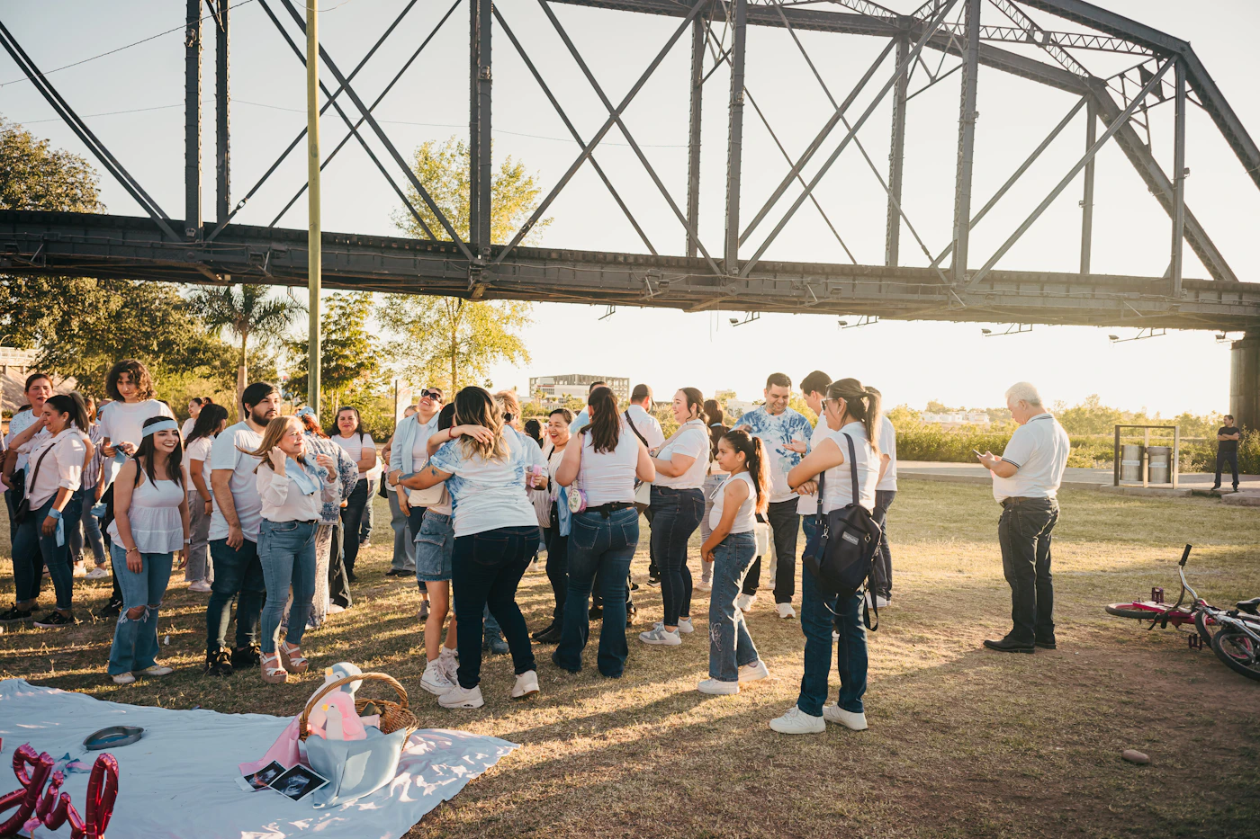 Family and friends gathering for a celebration