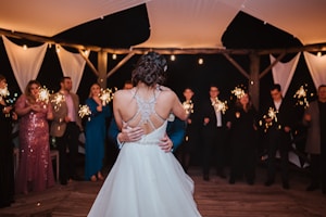 BHLDN Sequin Reception Gown