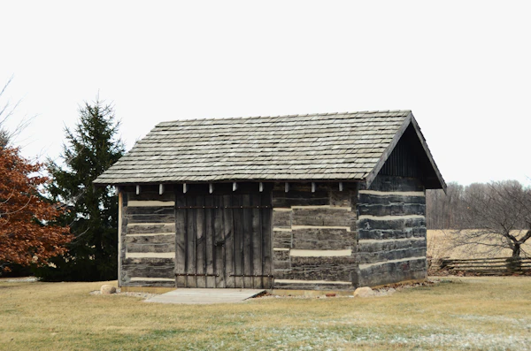 log cabin building