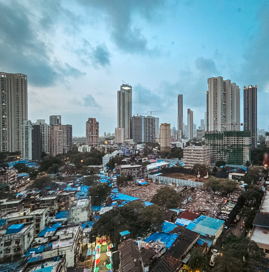Mumbai skyline with new residential towers