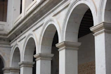 Stone arches in a historic building
