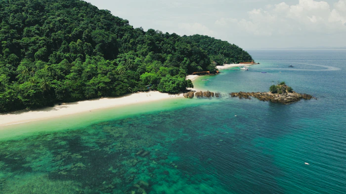 Pulau Kapas tropical beach