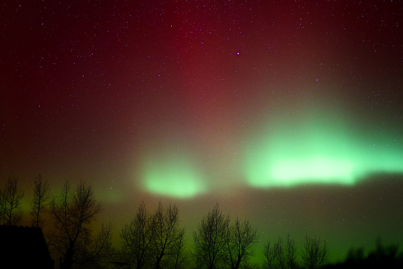 A night sky lit by the colorful, swirling lights of the aurora borealis, evoking a sense of wonder and possibility