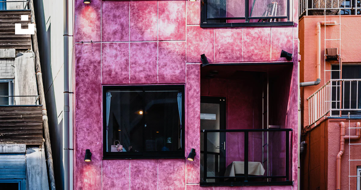 Pink Italy Building Pink building with