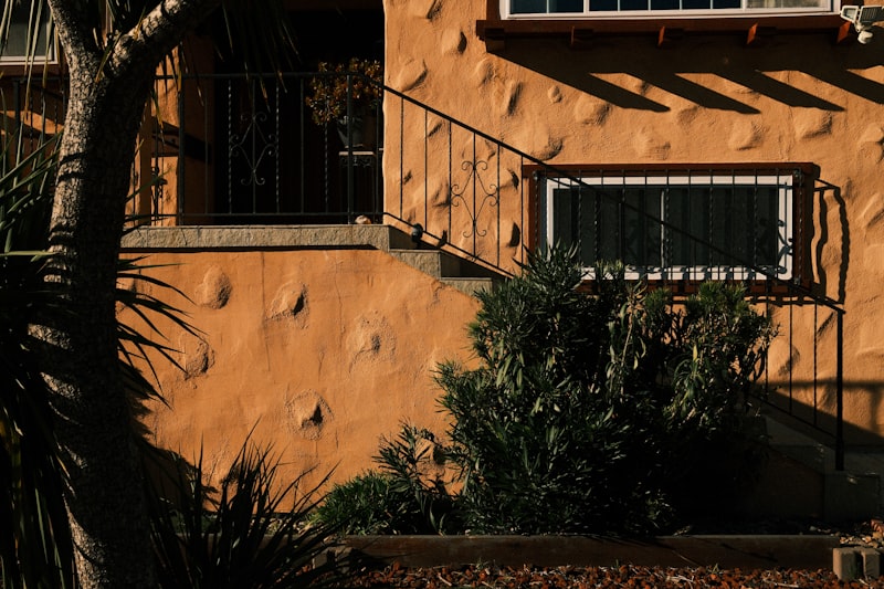 Textured stucco exterior