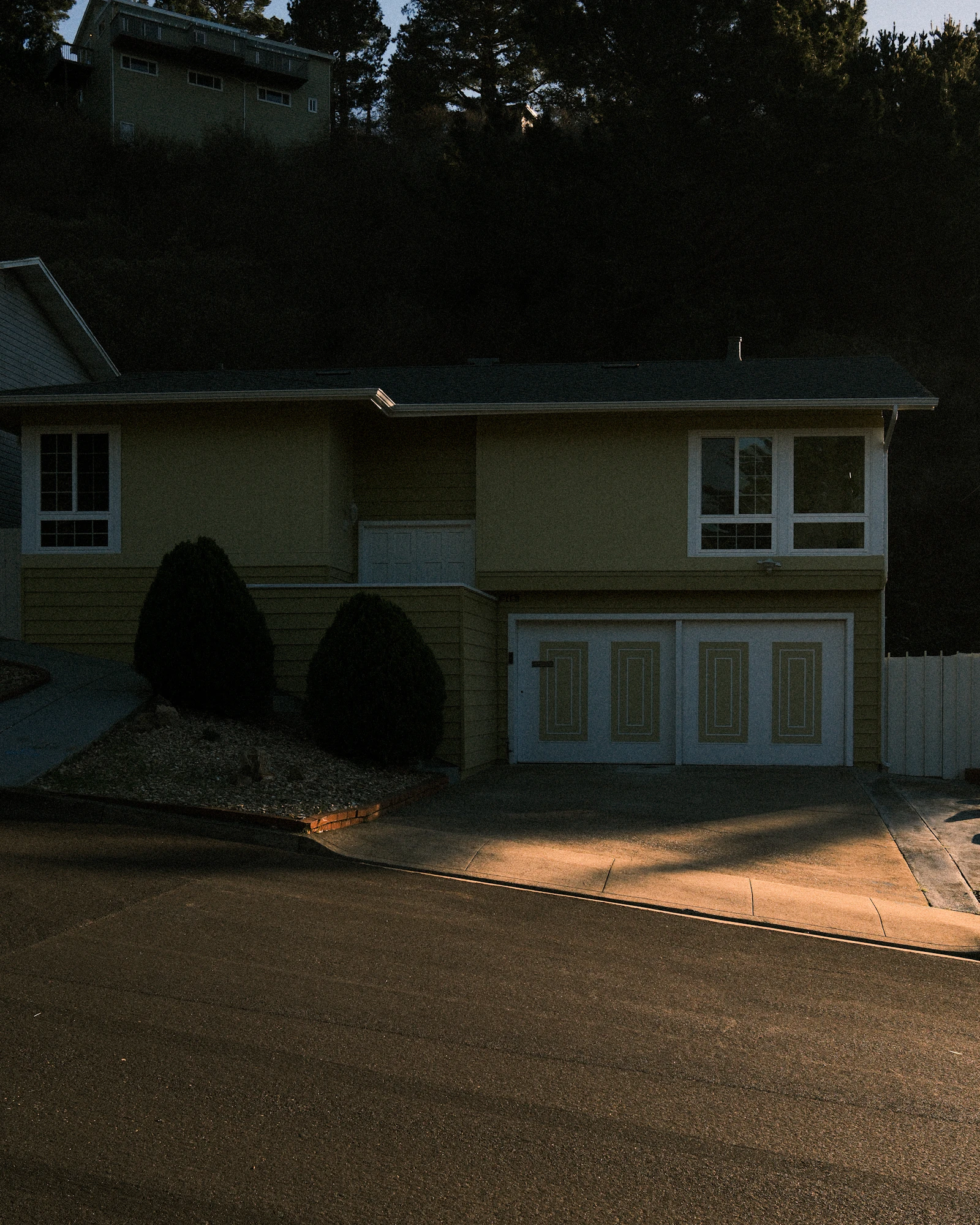 Home with an attached double garage