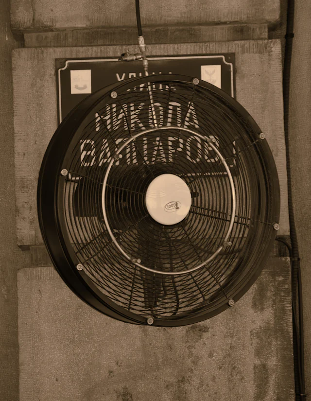 Large industrial air handling fan