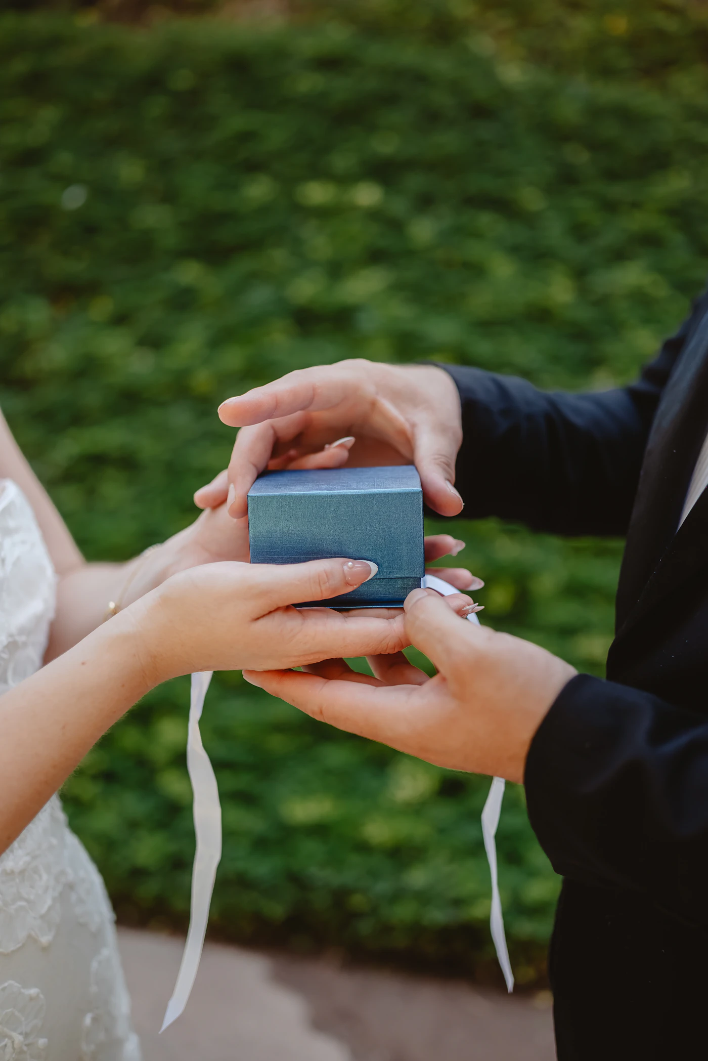 How to preserve your wedding dress after the ceremony — A preserved wedding dress in an archival acid-free box.