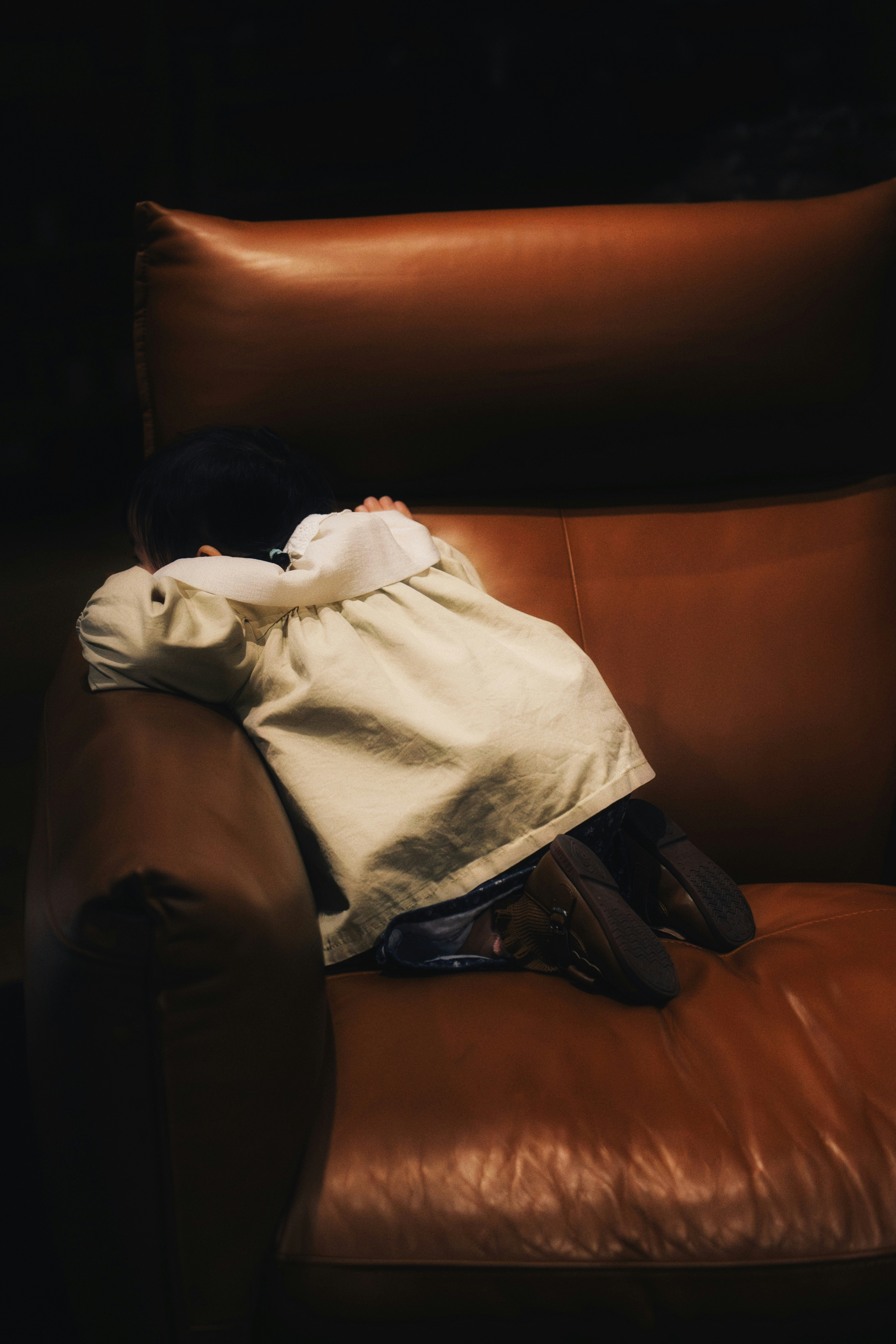 A peaceful sleeping scene, representing bedtime stories.