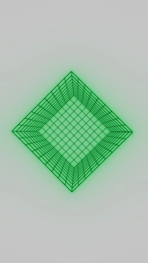 Green grid pattern on a light gray background