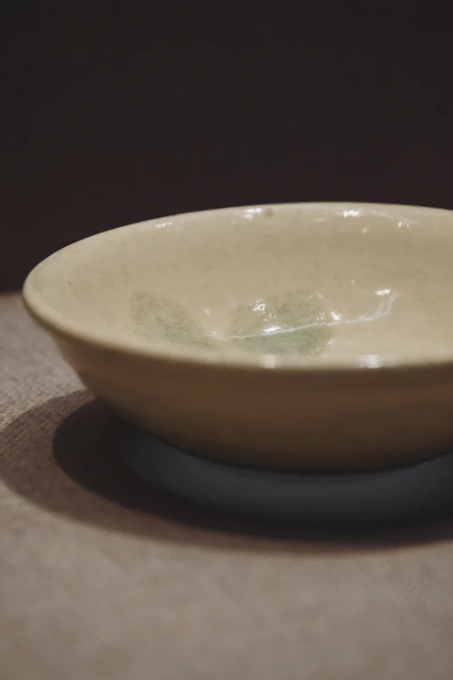 Glazed stoneware bowl