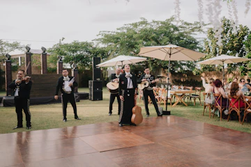 Mariachi band performing at an event