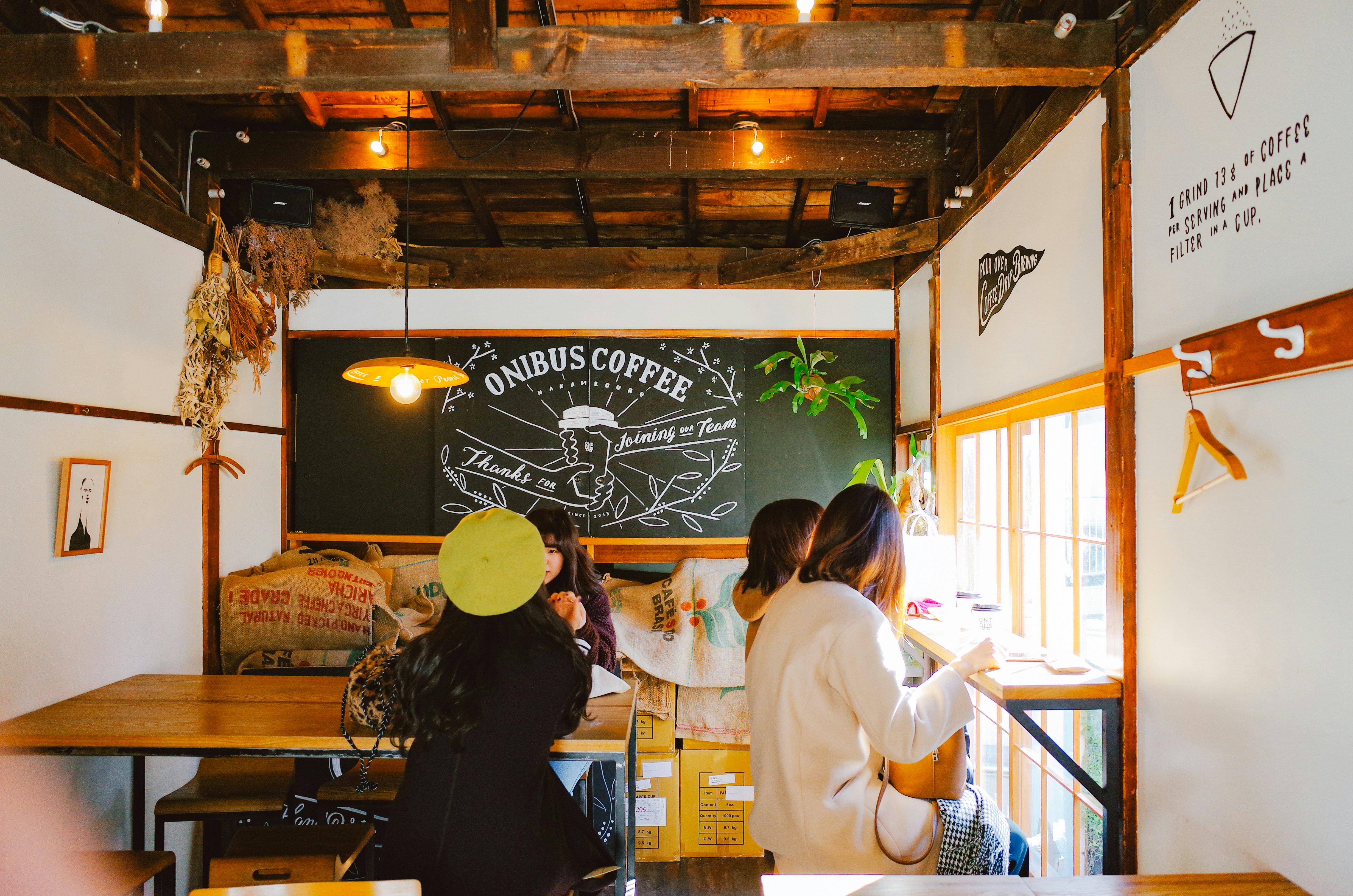 Young people gathering in a creative Tokyo café