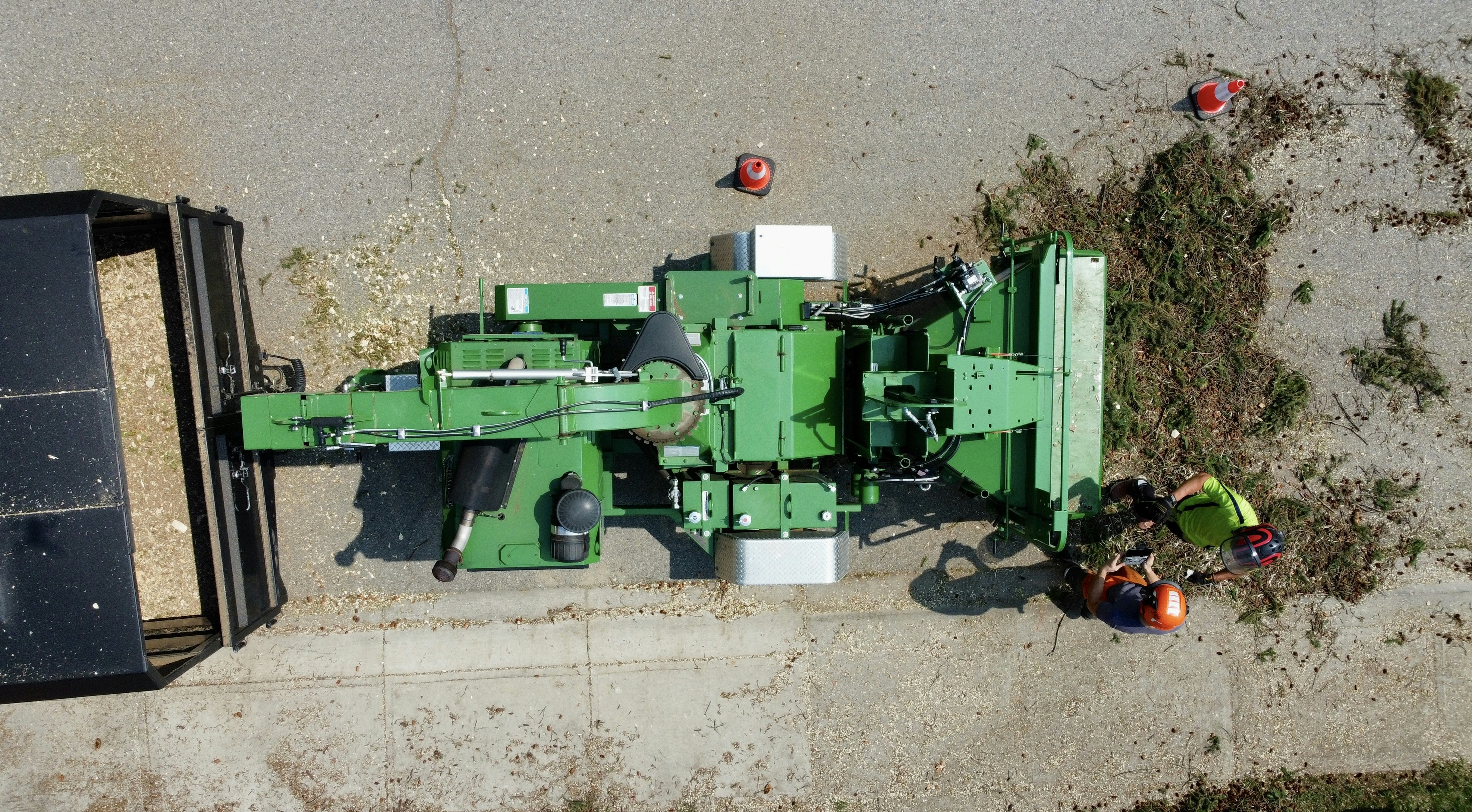 Licensed tree removal service equipment at work — safe professional tree removal Colorado Springs