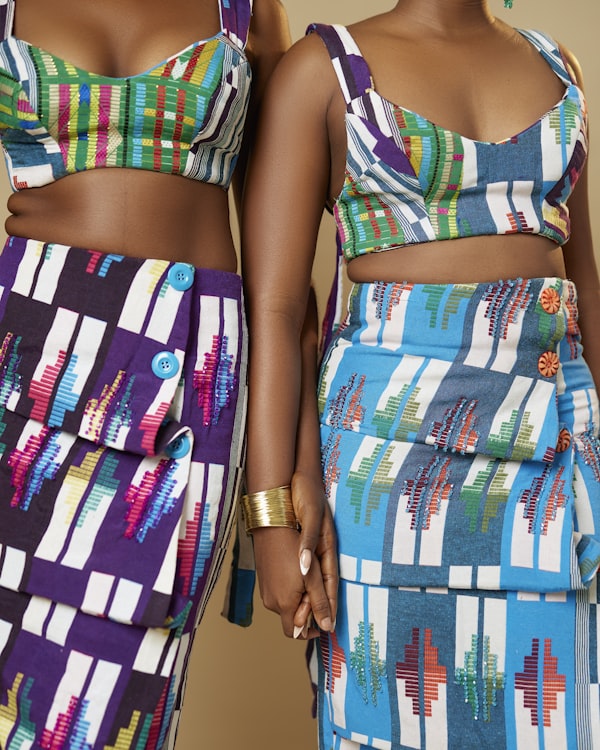 Ankara wax print matching outfits