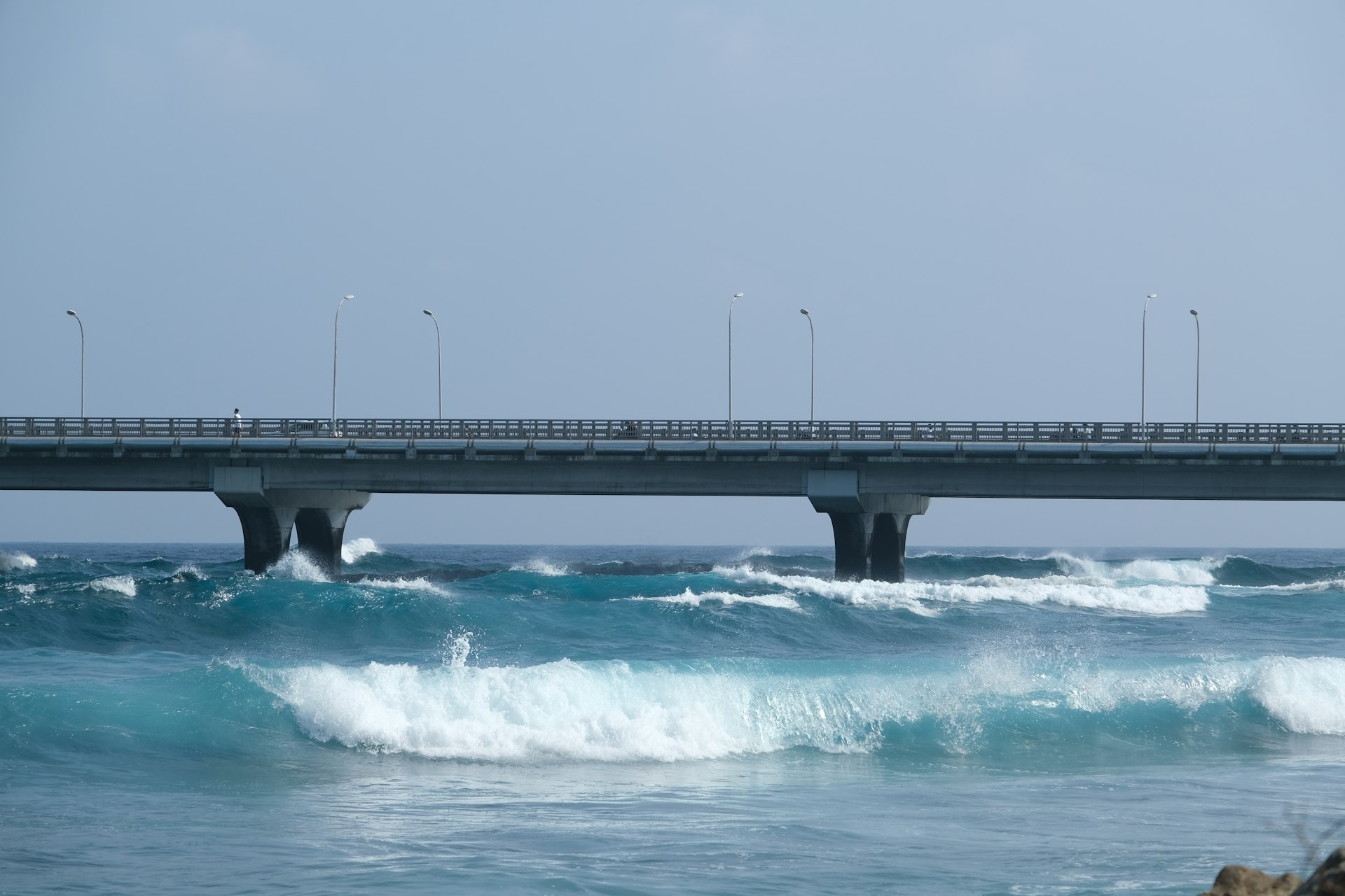 Reinforced concrete bridge in aggressive coastal environment