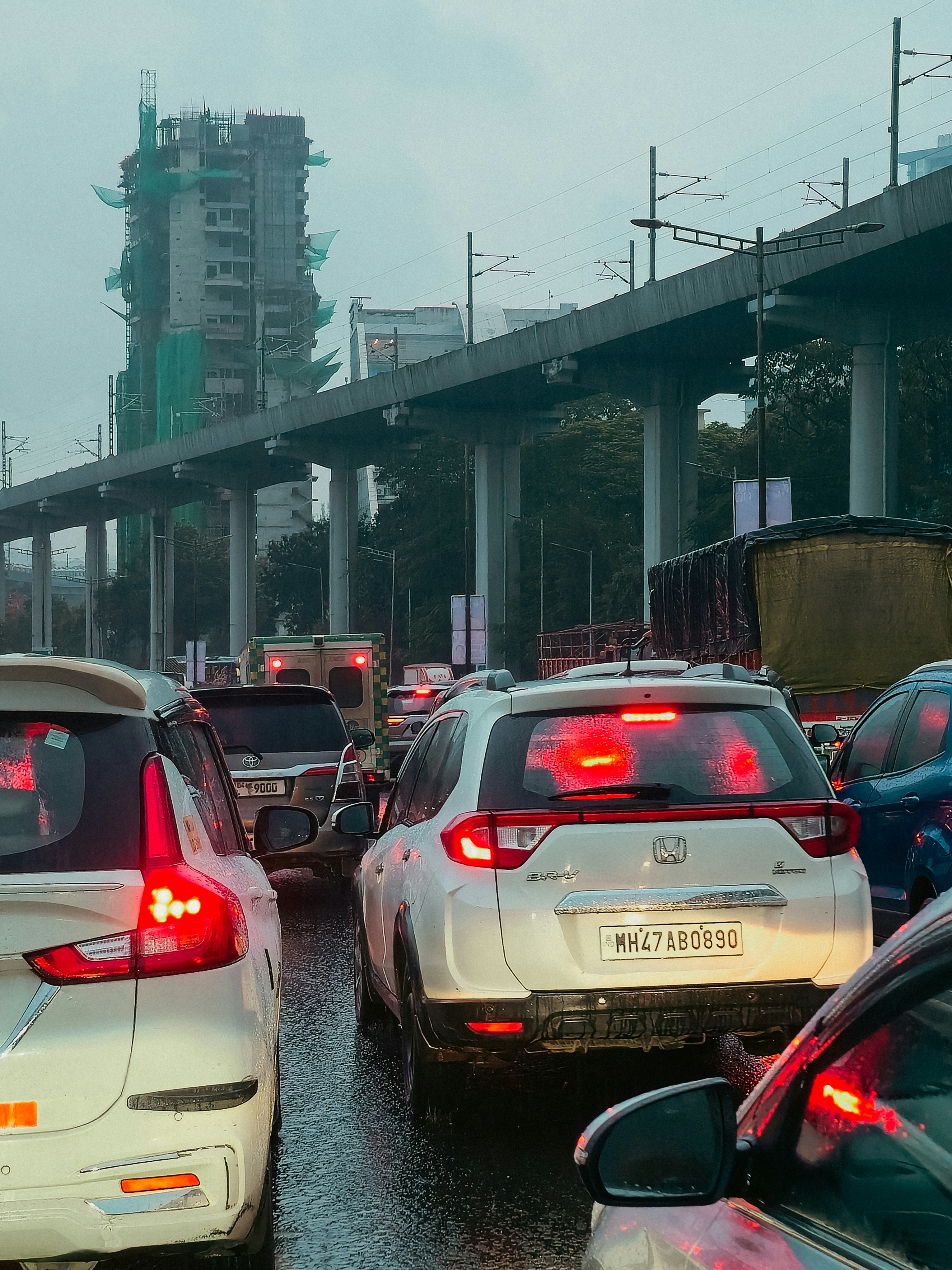 construction site rain