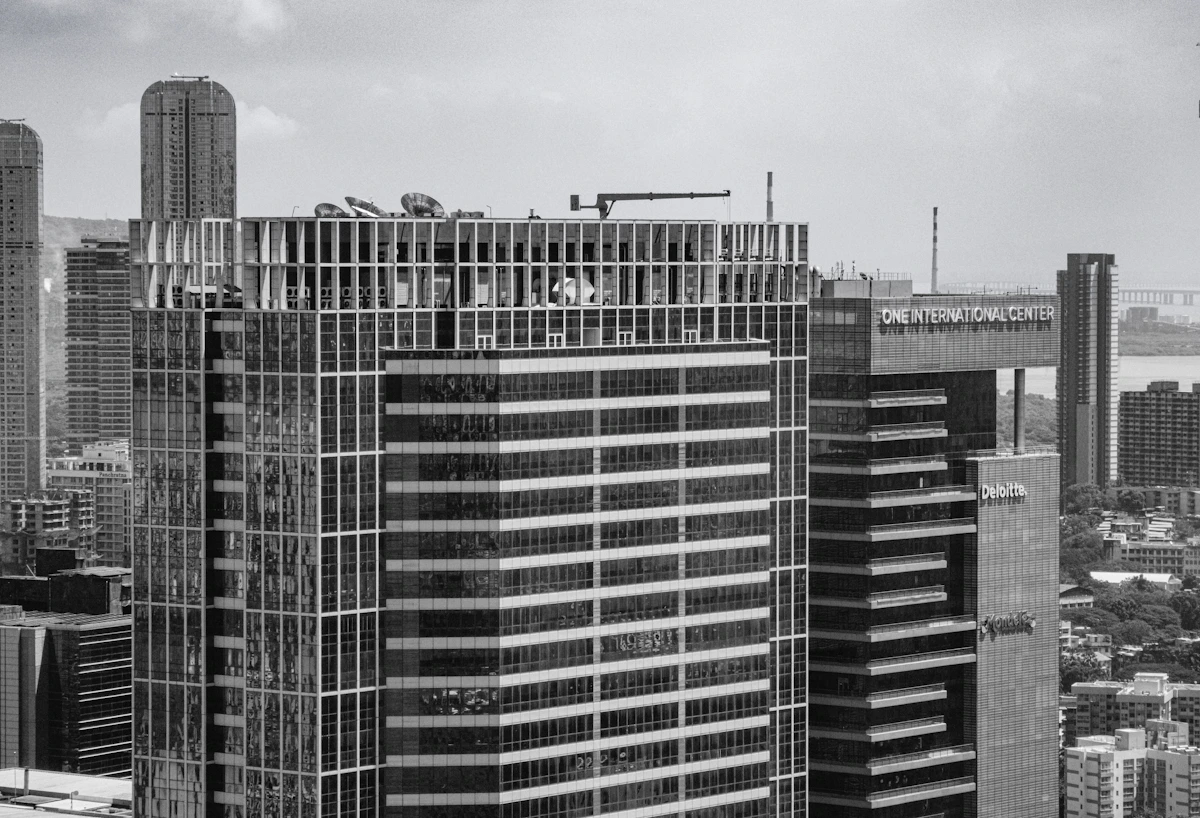 Financial business district in India