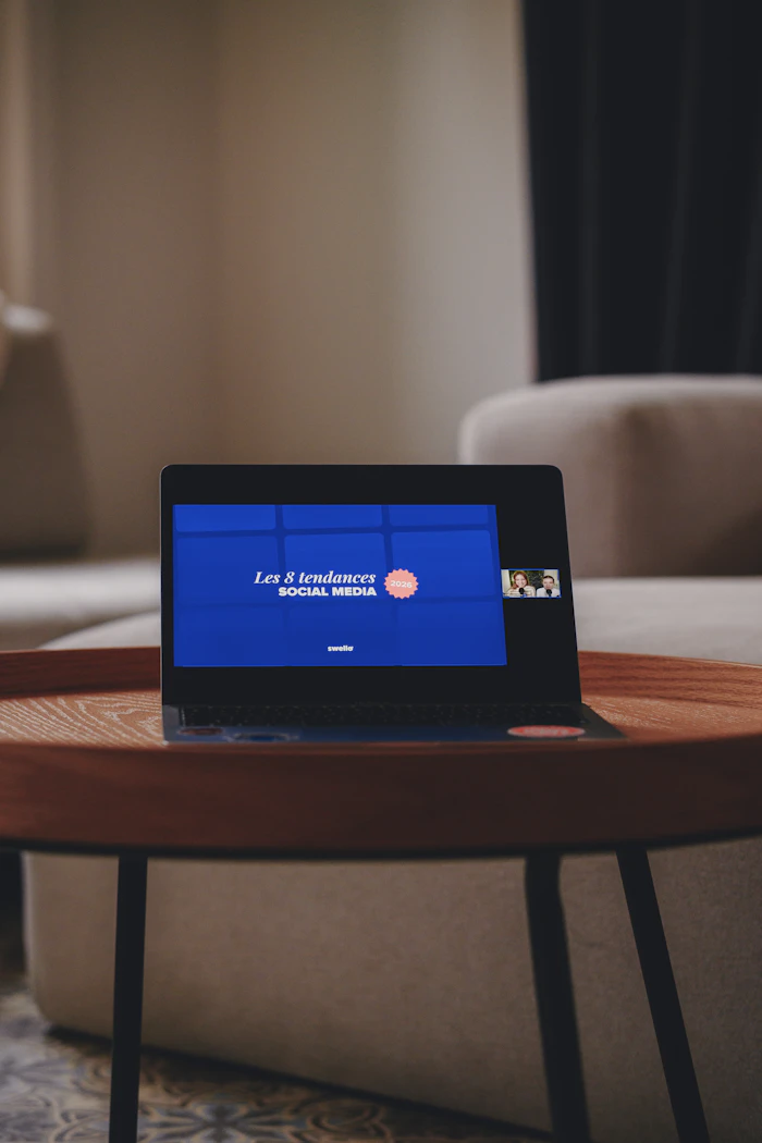 Social-media content displayed online