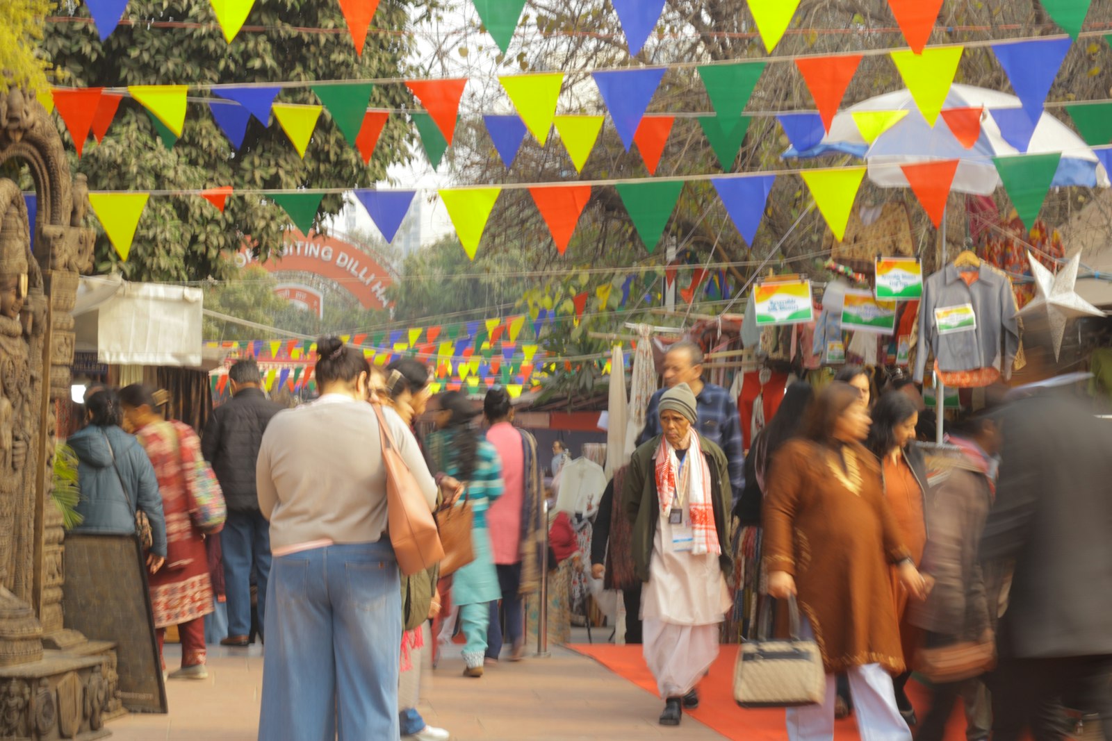 Colorful local market scene