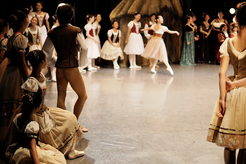 Ballett-Tänzerinnen bei der Probe für eine Gala