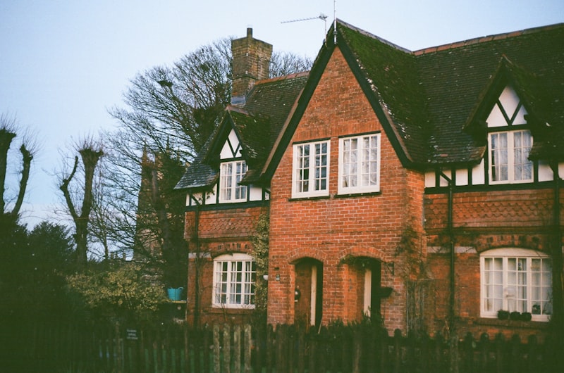 An English Tudor-style brick home