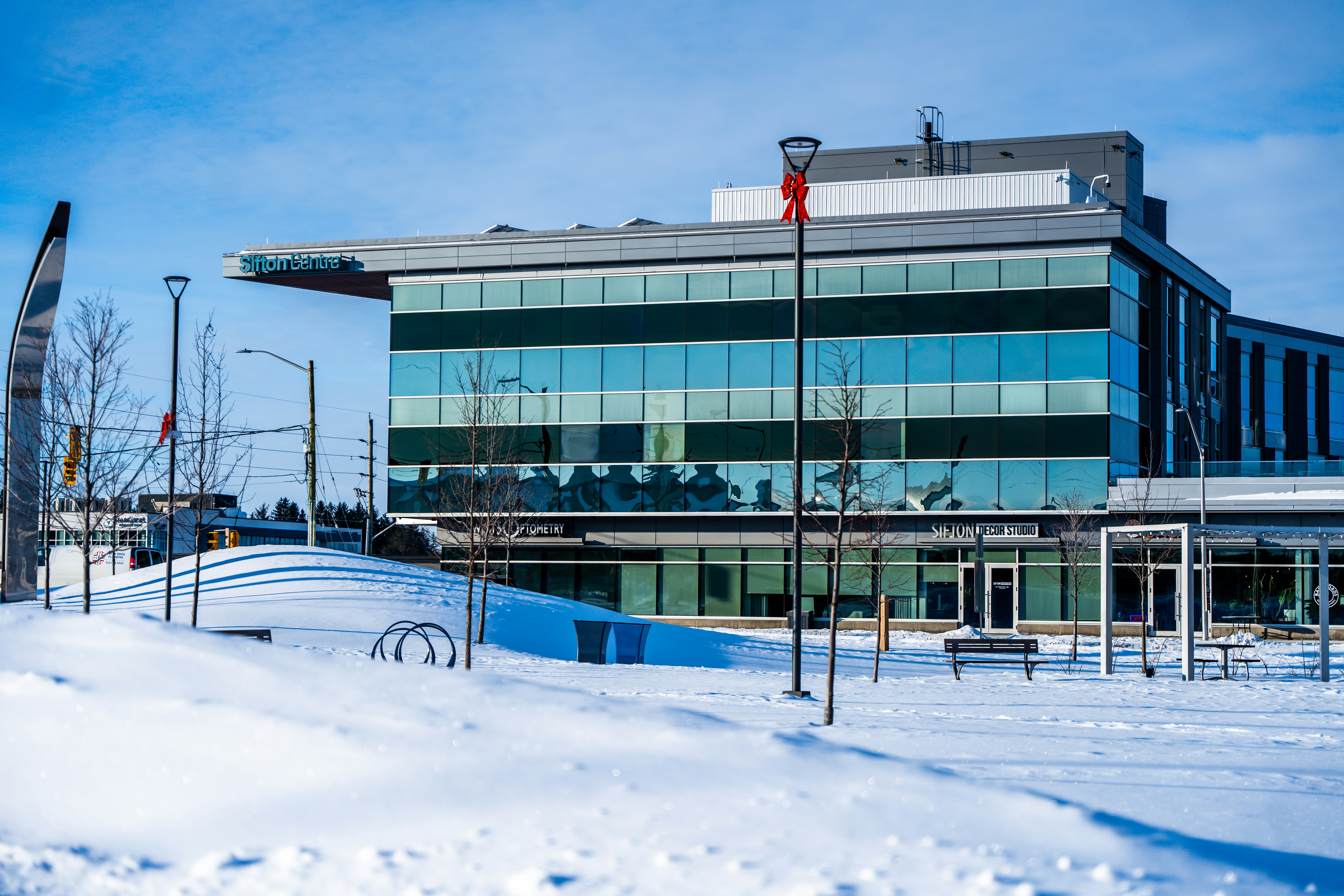 commercial building in winter - commercial furnace installation in heflin, al