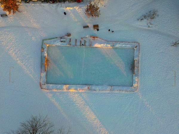 backyard ice rink building