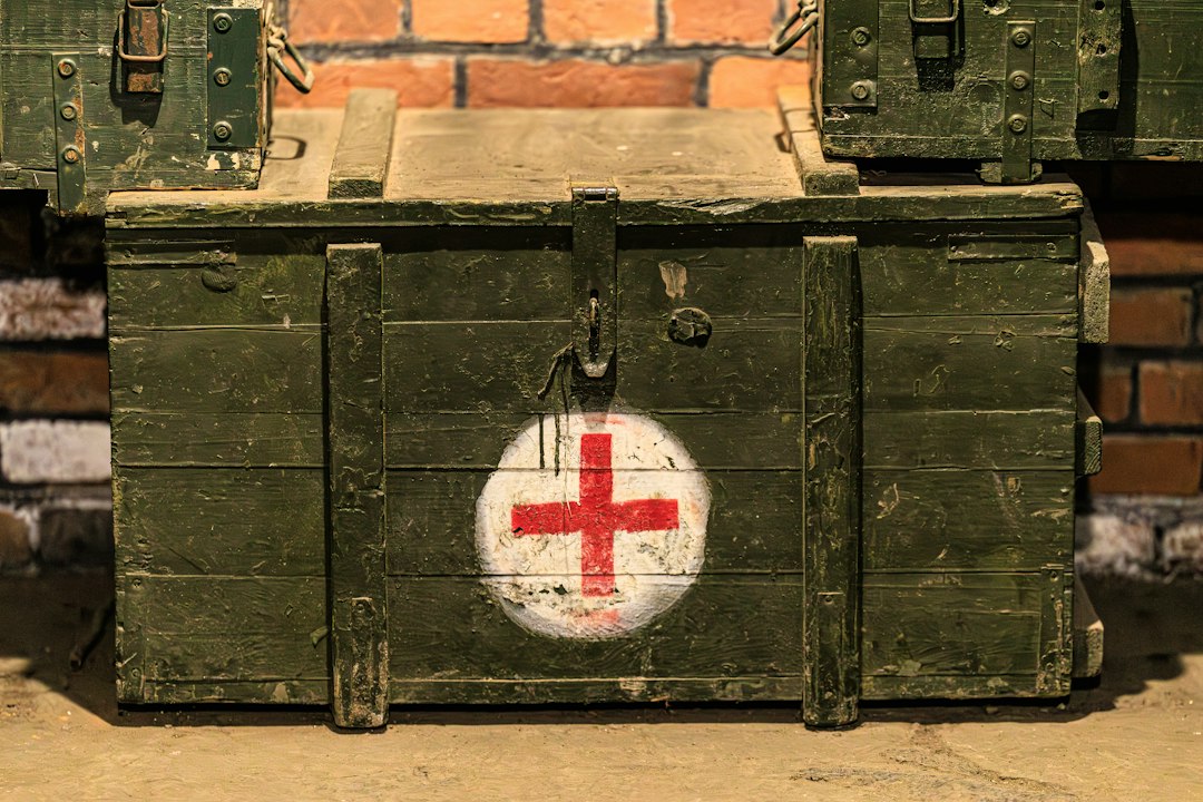 first aid kit closeup