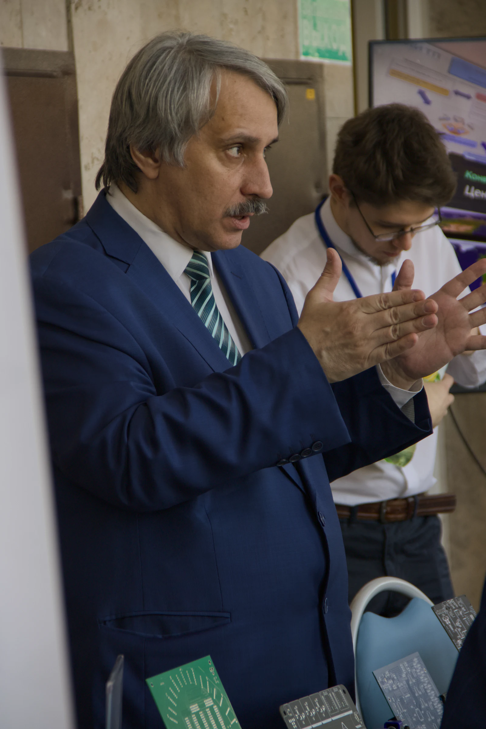 Close technical examination of electronic equipment