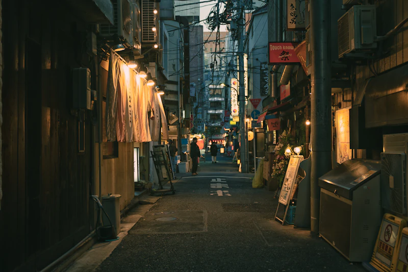 Quiet Tokyo alley