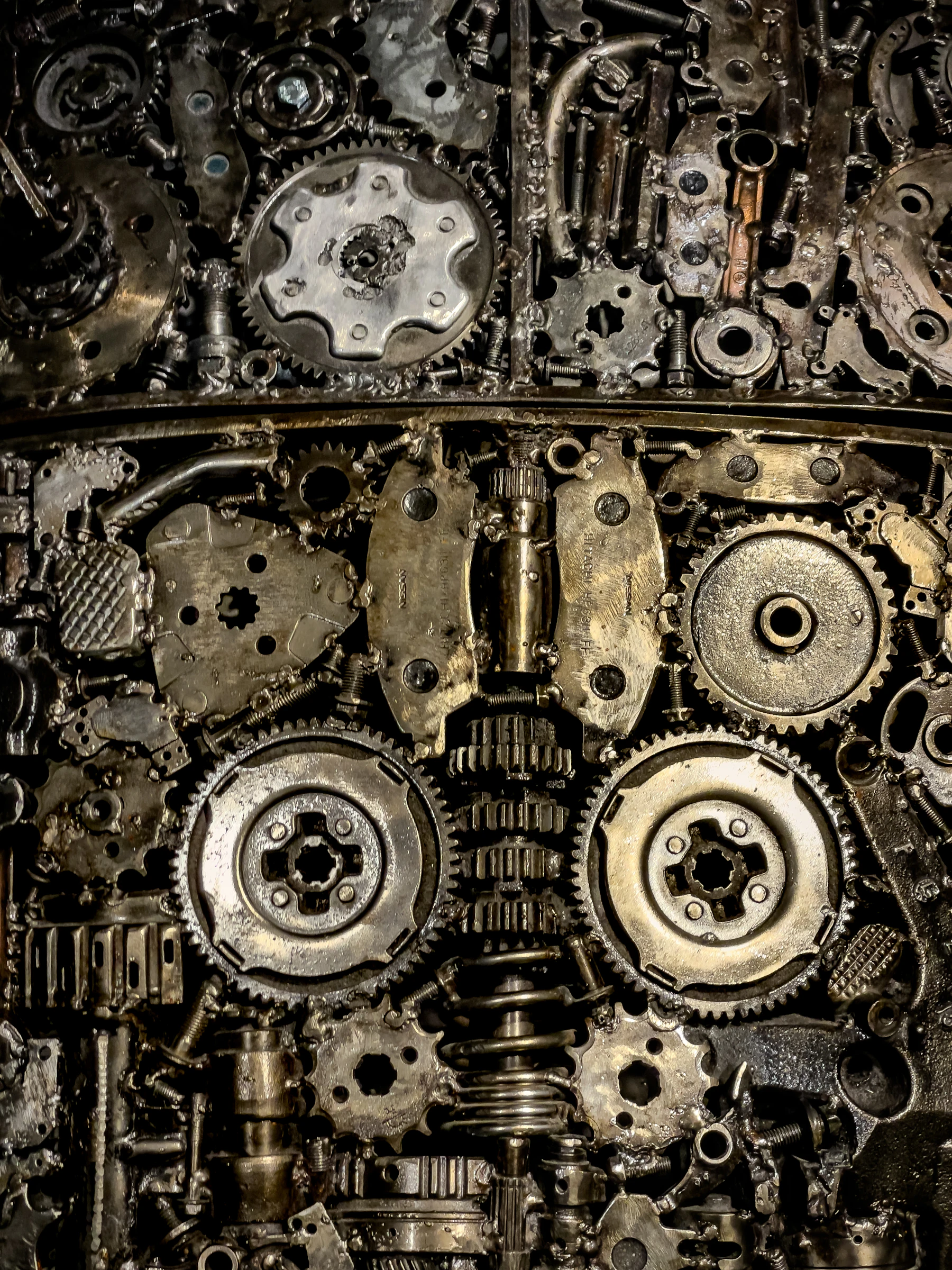 Interlocking mechanical gears representing automated workflow