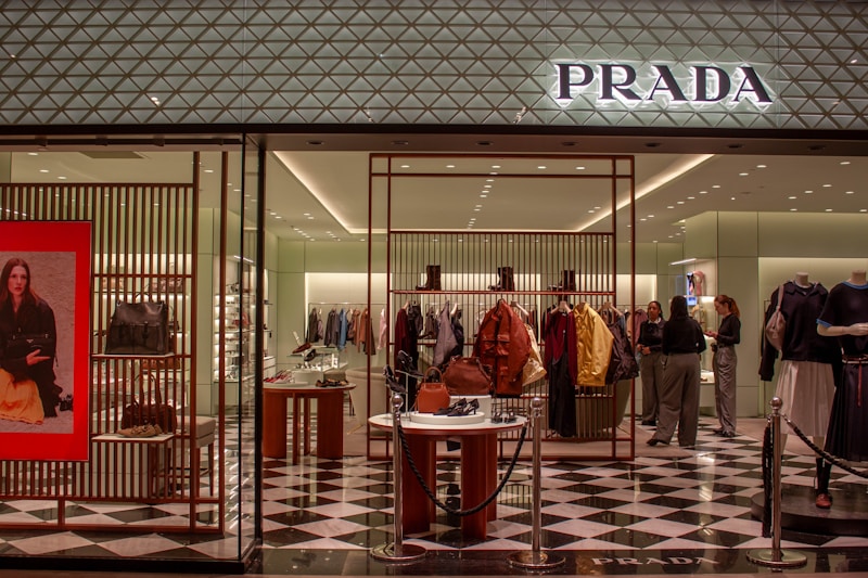 luxury Prada boutique storefront